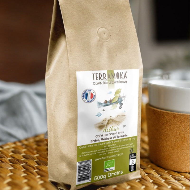 Café en grains bio 500g Arthur Terramoka