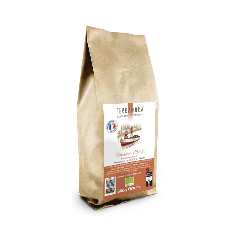 Café en grains bio 500g Monsieur Albert Terramoka
