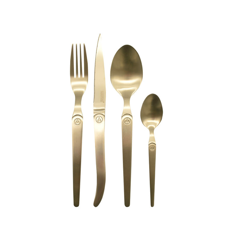 Ménagère 16 pièces Champagne Mat Laguiole Heritage