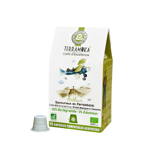 Capsules de café bio compostables 15 Arthur Terramoka