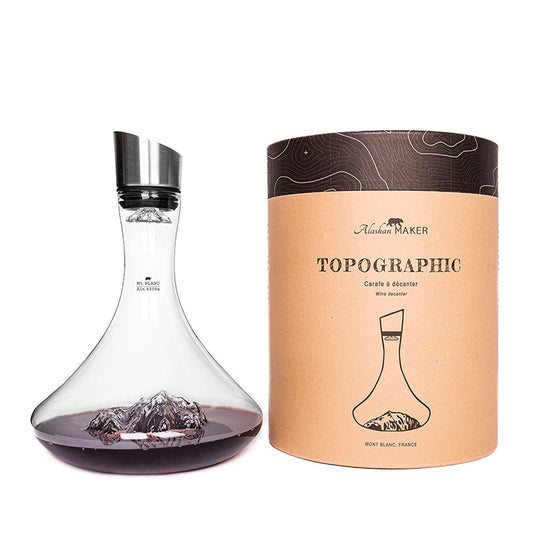 Carafe à vin Mont Blanc 1,8L Topographic Alaskan Maker