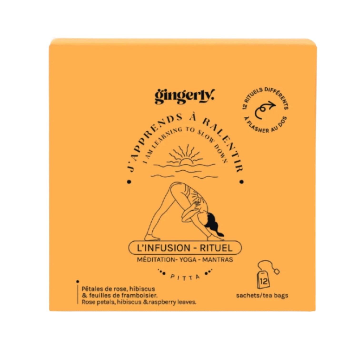 Boite de 12 sachets d'infusion J'apprends à Ralentir Gingerly