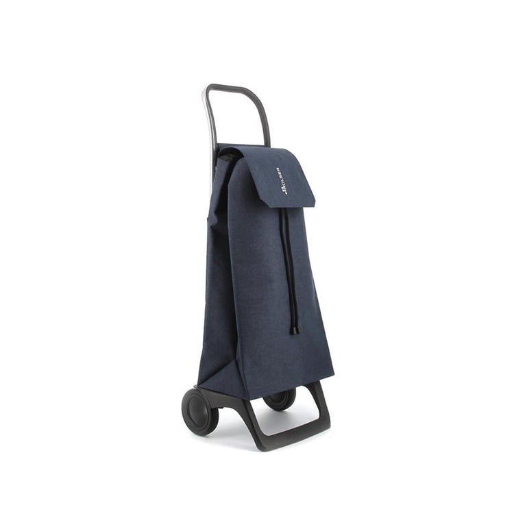 Chariot de course 2 roues en tweed bleu marine Jet Rolser