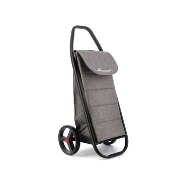 Chariot de course 2 roues en tweed gris Comb Rolser