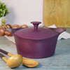 Cocotte 28cm prune