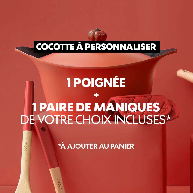 Cocotte personnalisable rouge