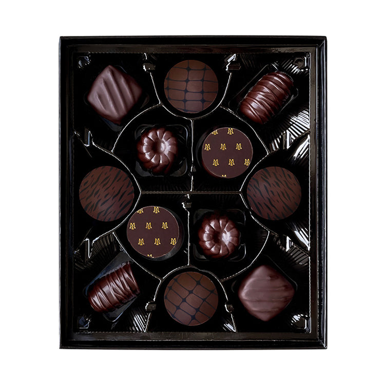 Coffret 12 chocolats noirs assortis Maxim's