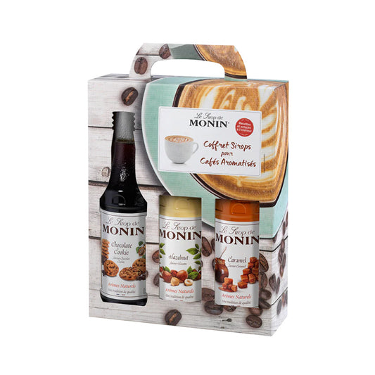 Coffret 3 sirops barista 25cl Monin