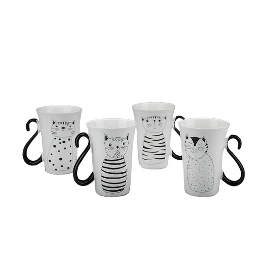 Coffret 4 mugs 35cl Miaou Table Passion