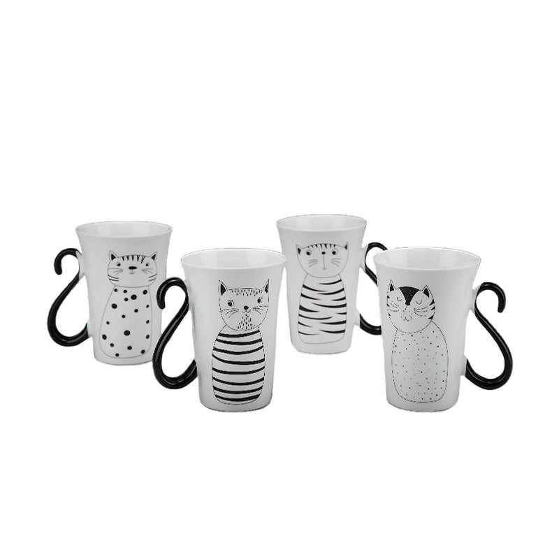 Coffret 4 mugs 35cl Miaou Table Passion