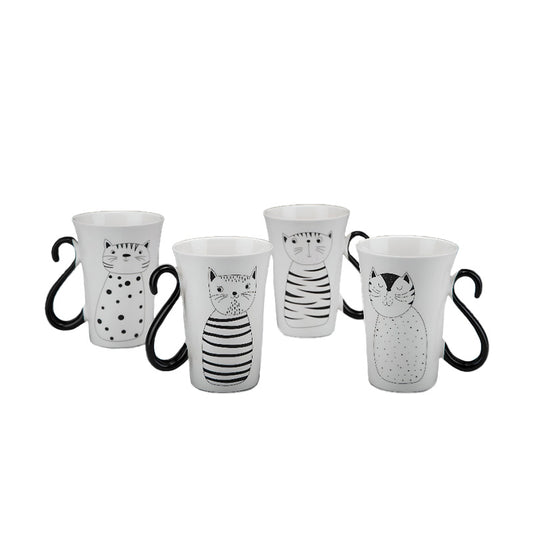 Coffret 4 mugs 35cl Miaou Table Passion