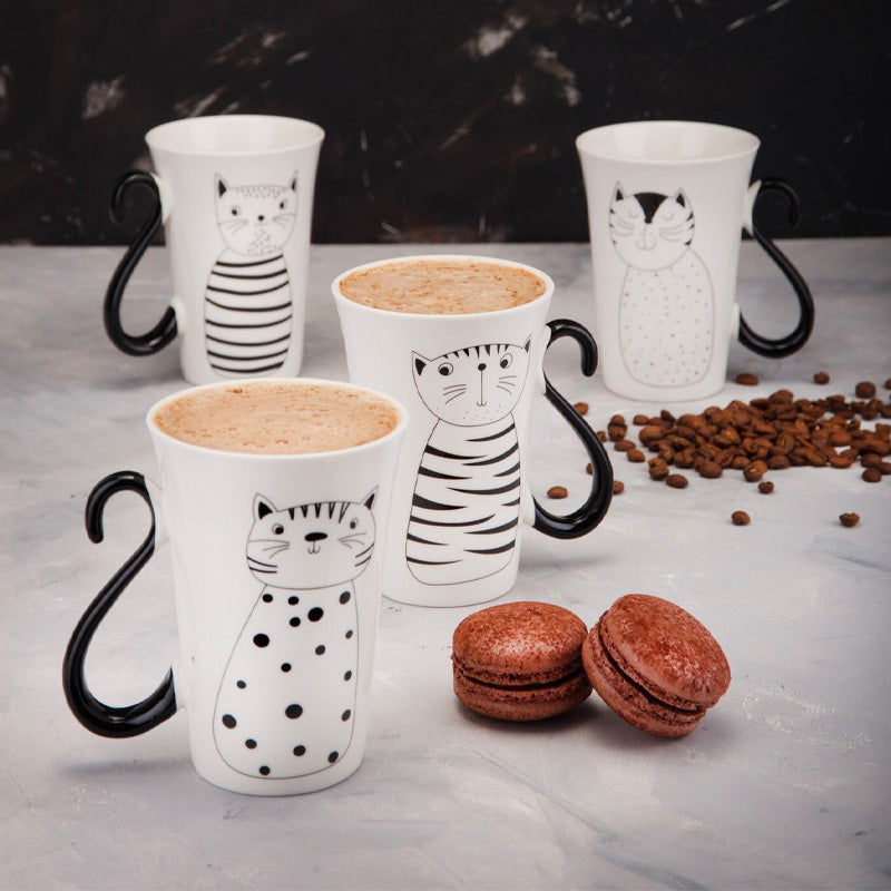 Coffret 4 mugs 35cl Miaou Table Passion