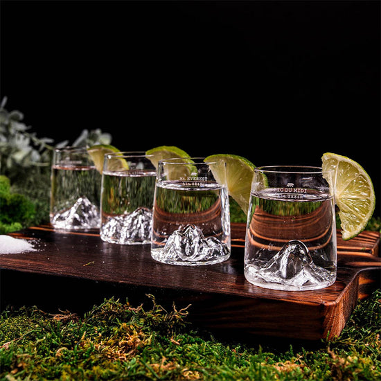 Coffret 4 shooters design 6,5cl Topographic Alaskan Maker