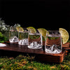 Coffret 4 shooters design 6,5cl Topographic Alaskan Maker