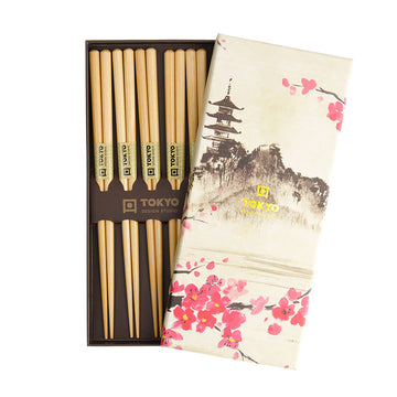 Coffret 5 baguettes bois Brown Tokyo Design