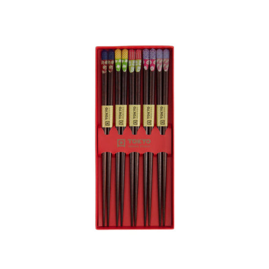 Coffret 5 baguettes multicolores