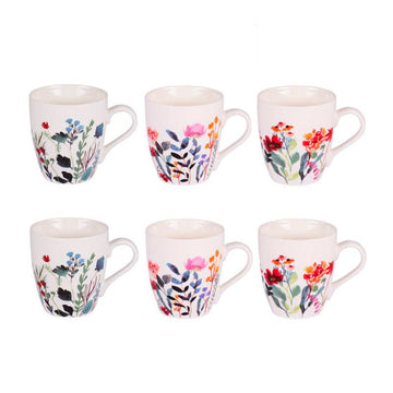 Coffret 6 tasses FLOR 23cl