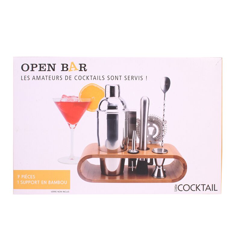 Set cocktail 10 pièces + support Lacor 62181 - Accessoires cocktail-apéritif - Achat & prix Set cocktail 10 pièces + support Lacor 62181 - Accessoires cocktail-apéritif - Achat & prix