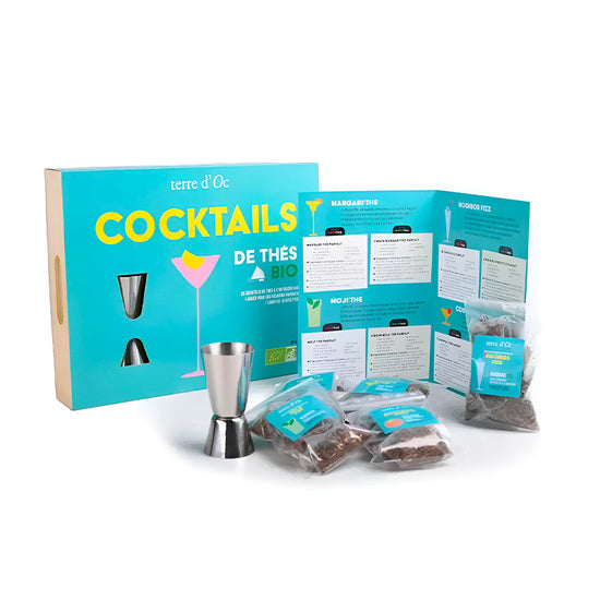 Coffret cocktails thés Bio 20 sachets Terre d'Oc