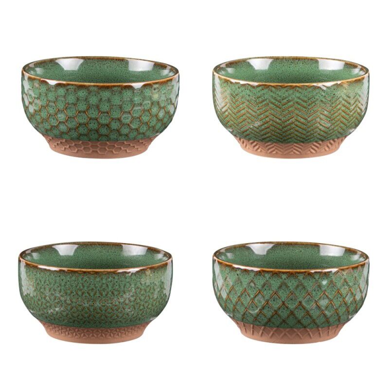Coffret de 4 coupelles jaspe 12cm v