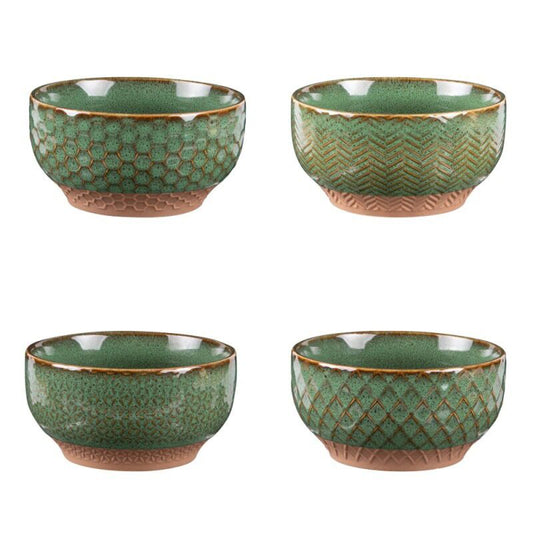 Coffret de 4 coupelles jaspe 12cm v