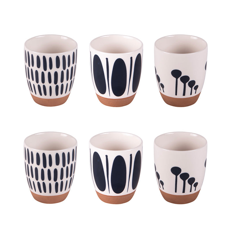 Coffret de 6 gobelets 10cl Mikonos Table Passion