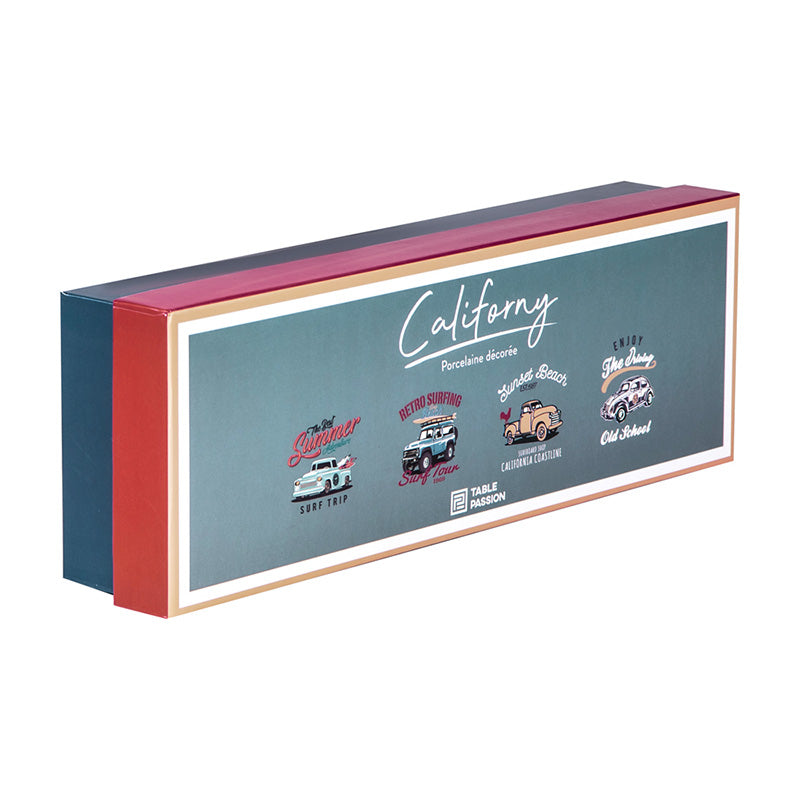 Coffret de 8 tasses 10cl Californy Table Passion