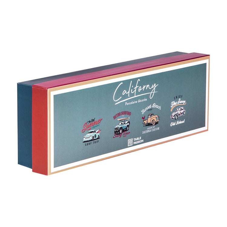 Coffret de 8 tasses 10cl Californy Table Passion
