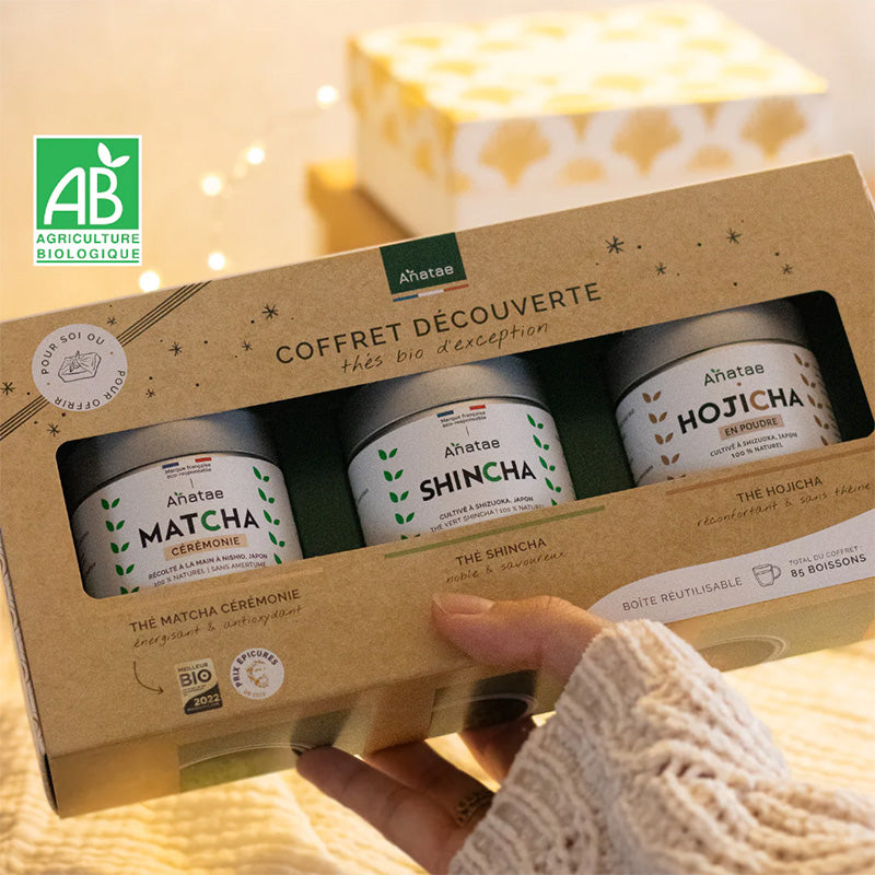 Coffret découverte 3 thés bio 30g Anatae