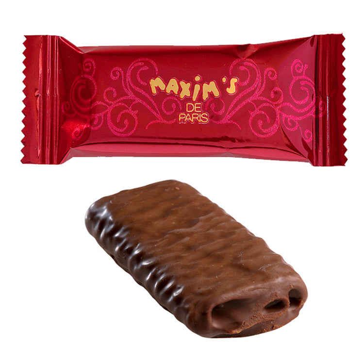 Coffret métal 16 crêpes dentelle chocolat au lait Maxim's