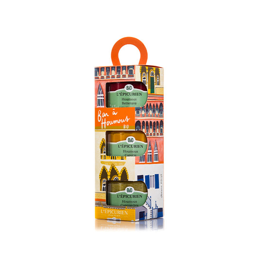 Coffret trio apéritif Bar à Houmous L'Épicurien