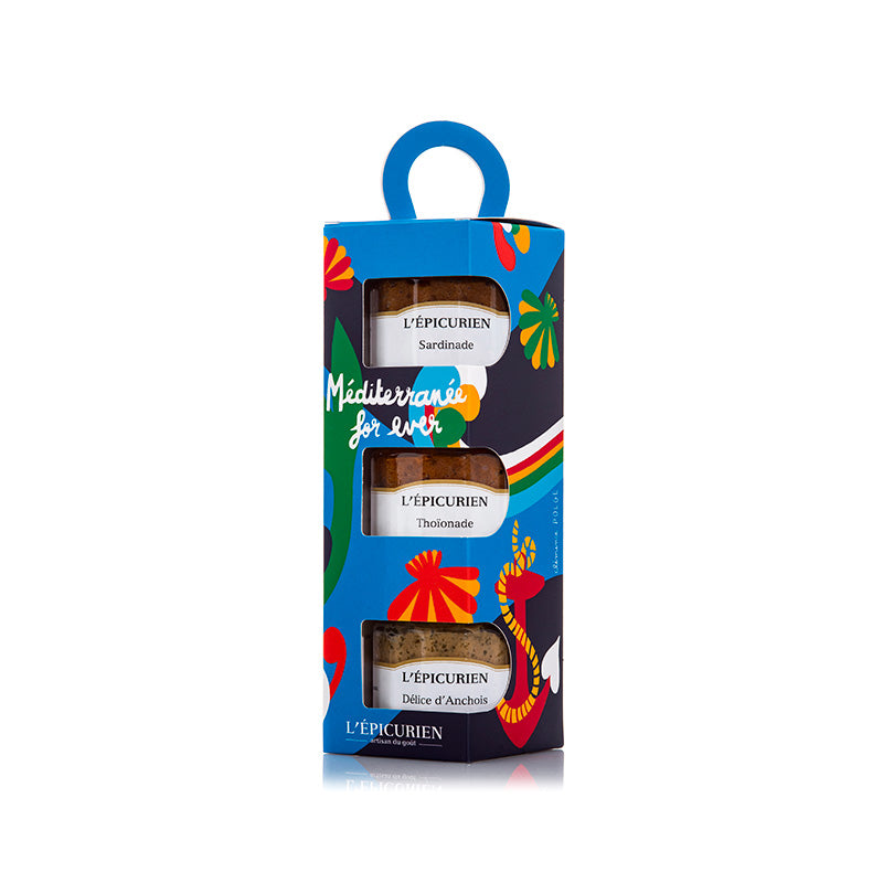 Coffret trio apéritif Méditerranée For Ever L'Épicurien