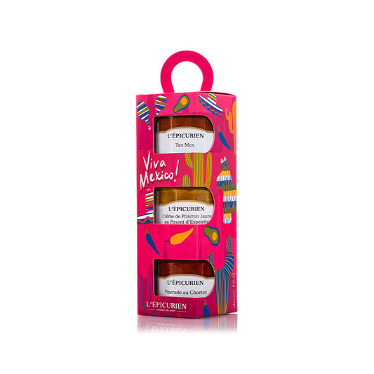 Coffret trio apéritif Viva Mexico L'Épicurien