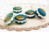 3 colorants en poudre Vert Bleu Or