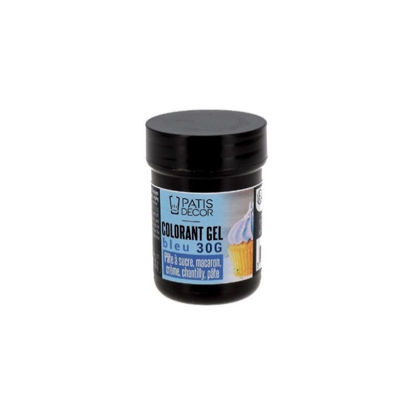 Colorant gel alimentaire 30g bleu Patisdecor
