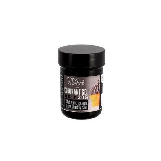 Colorant gel alimentaire 30g noir Patisdecor