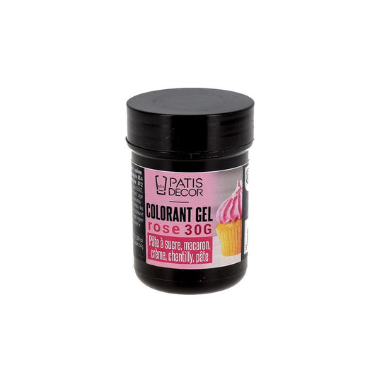 Colorant gel alimentaire 30g rose Patisdecor