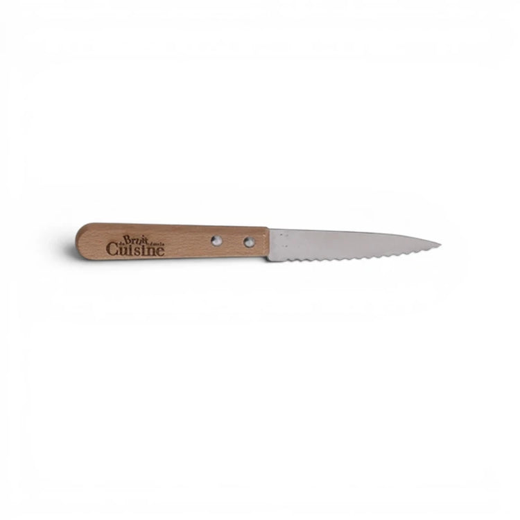 Couteau d'office avec manche en hètre Jean Dubost x Du Bruit dans la Cuisine