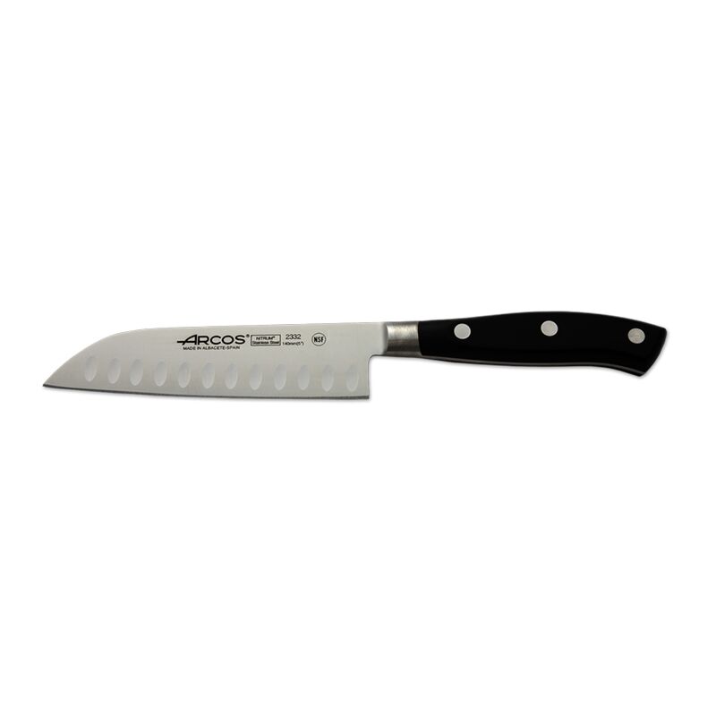 Couteau Santoku noir 14 cm Riviera Arcos