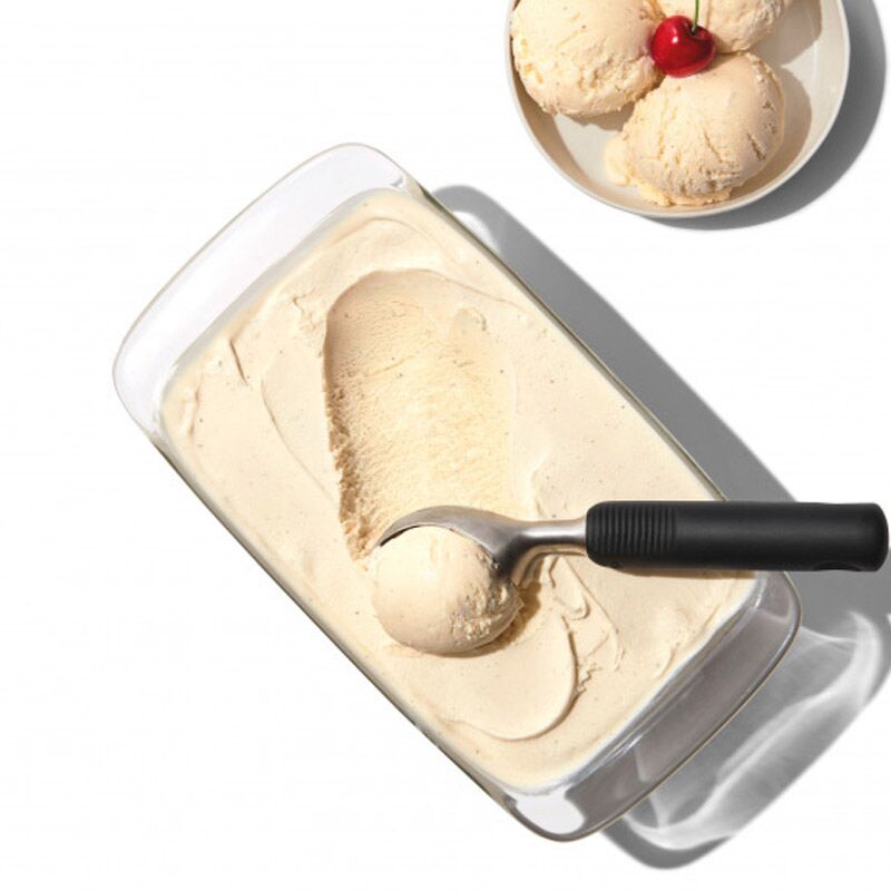Cuillère à glace noir et inox