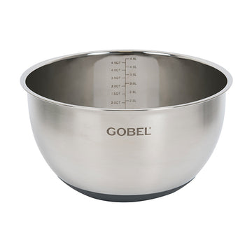 Cul de poule en inox et fond en silicone 24cm Gobel
