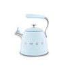 Bouilloire sifflante 2,3 L Bleu Azur Années 50 Smeg