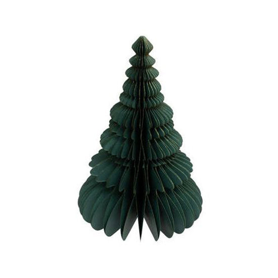 Décoration sapin papier vert 30cm
