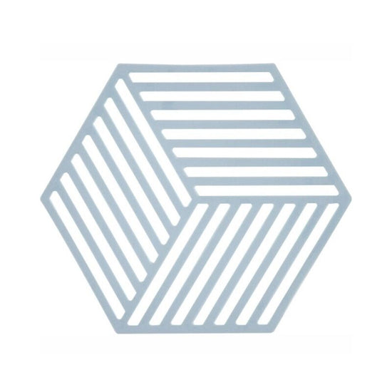 Dessous de plat hexagone gris
