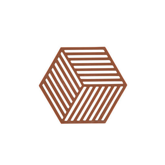 Dessous de plat hexagone terracotta Lyngby