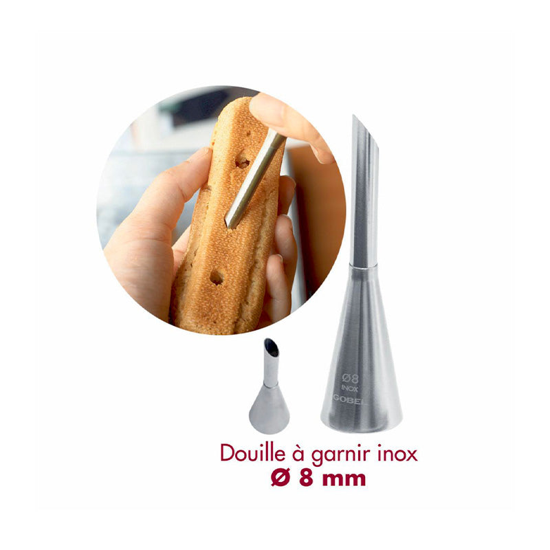 Douille à garnir inox 8mm Gobel