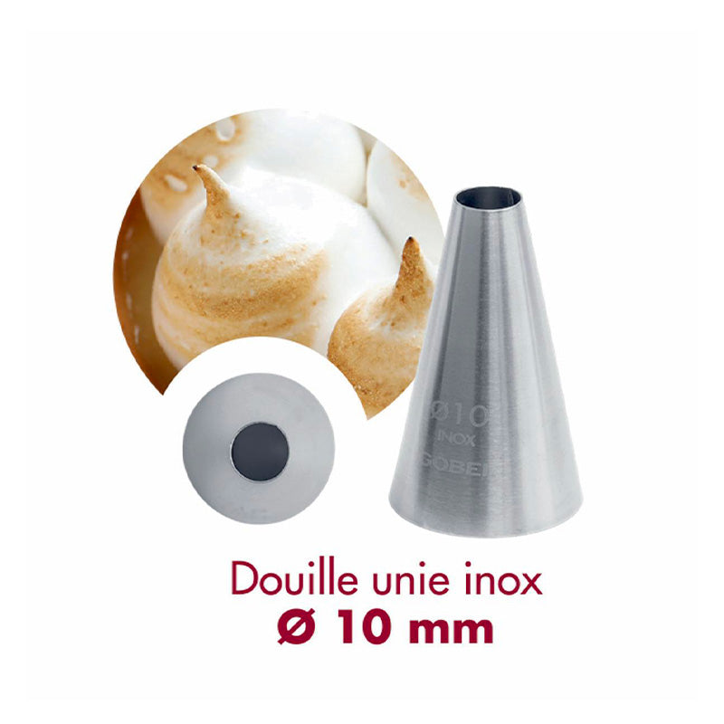 Douille unie inox 10mm Gobel