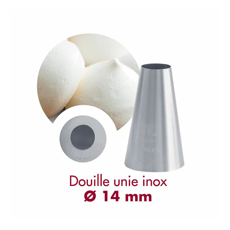 Douille unie inox 14mm Gobel