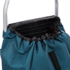 Caddie pliant Du Bruit dans la Cuisine bleu avec sac imperméable et fermeture à cordon sur châssis en aluminium