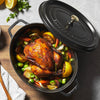 Cocotte en fonte ovale 31cm noire Staub